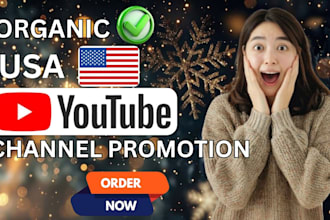 do organic usa youtube channel promotion usa video promotion
