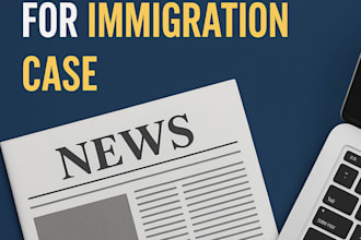 write eb1 eb1a and o1 visa media articles for immigration case