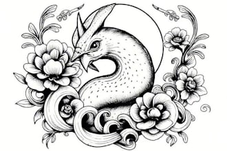 create a custom traditional tattoo style design