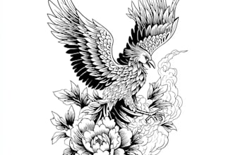 illustration in traditional tattoo or vintage t shirt design