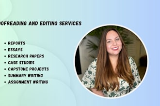 proofread, edit, and perfect your thesis, dissertation, or capstone project