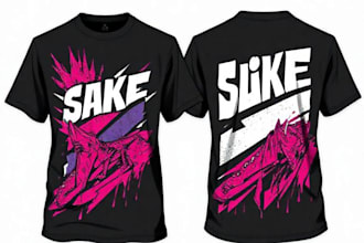 create streetwear design or t shirt design for clothing