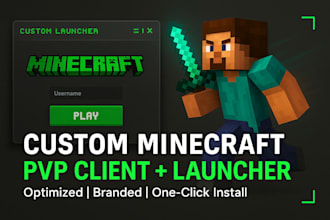 create minecraft launcher, minecraft pvp client, minecraft modpack