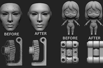 do stl file repair, repair stl files, fix 3d models modify stl for 3d printing