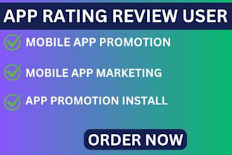 drive 500 IOS app rating review in 24h, app install, mobile app promotion user
