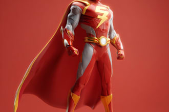 superhero character for comics