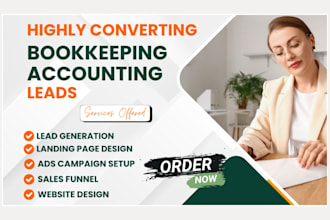 generate bookkeeping leads accounting leads tax landing page bookkeeping website