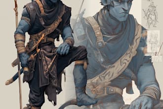 create epic dnd character art for campaigns