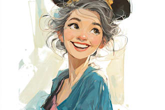 make your portrait in cartoon disney style art