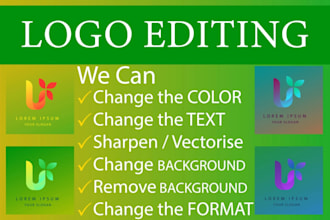 change, amend, edit or update your logo
