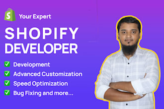 be your shopify developer for advanced liquid coding and bug fixing