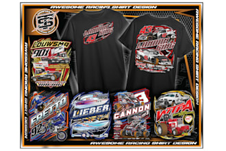 design high quality esport racing t shirt logo with unlimited revision