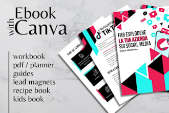 design ebook, canva ebook, workbook in canva and lead magnet,