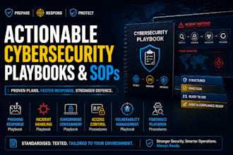 create incident response playbooks and sops