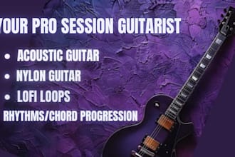 record classical nylon, acoustic guitar lofi loops pro session guitarist