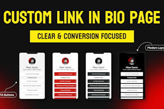 design your linktree, beacons, taplink, or stan store page with lead capture
