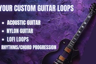record your custom lofi guitar loops rnb guitar loops chill hop session guitar