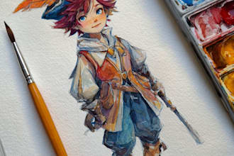 paint a watercolor portrait