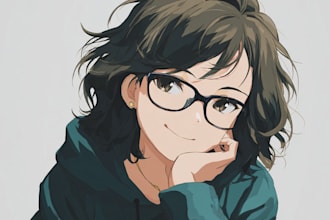 draw custom anime style roleplay character