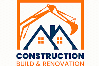 do modern luxury property construction logo design
