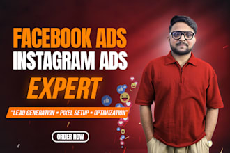 set up facebook ads campaign and manage meta ads, instagram ads professionally