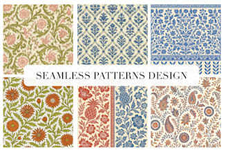 create unique seamless prints for textiles