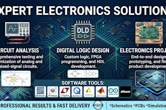 solve circuit analysis, digital logic design and electronics projects