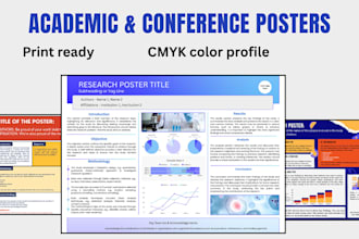 create scientific, academic conference poster presentation