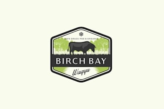 design premium dynamic beef logo