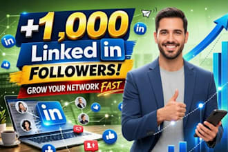 grow professionally linkedin 1,000 followers fast