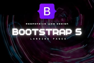 create a modern responsive website using bootstrap 5