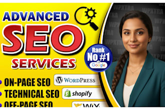 wordpress, wix, shopify seo service with onpage fixes