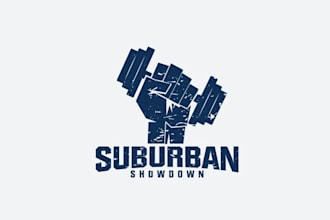 design iconic powerful crossfit competition logo