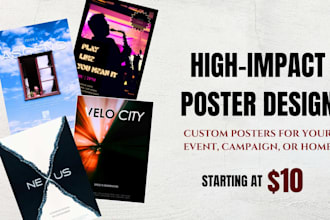 design a professional poster or flyer for your event, campaign or home