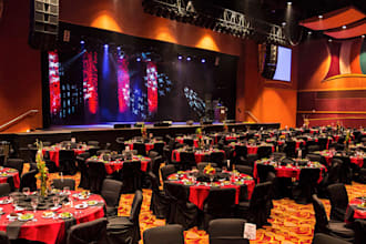 3d architectural event stage design, venue, event center, conference hall design