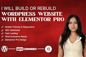 build rebuild wordpress website with elementor pro