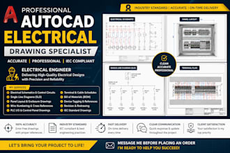 be your professional autocad electrical drawing specialist