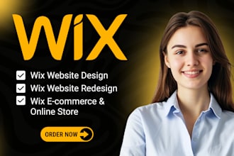 do professional wix website design, wix website redesign, build wix online store