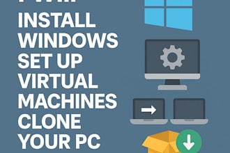install windows, set up virtual machines, and clone your PC