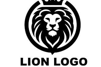 do creative high quality lion logo for a creativity