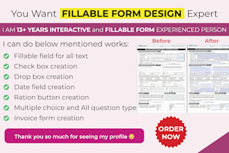 create fillable PDF forms and editable files