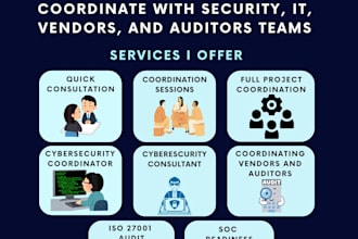 coordinate your security, IT, vendors, and auditors teams