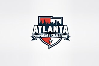 design particular atlanta corporate challenge logo