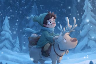 illustrate your childrens christmas book, storybook and image illustration