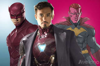 create superhero cartoon character for you