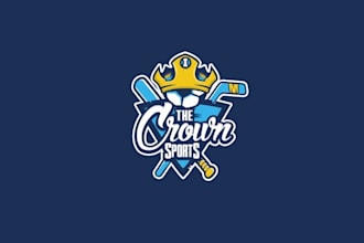 design dynamic powerful crown sports logo