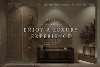design and develop an elegant website for your brand