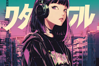 draw stunning anime album cover art