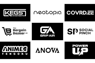design custom text based, wordmark, lettermark, negative space, typography logo