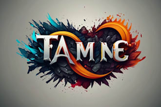 design custom typography game logo